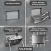 VILSTEIN Duschnische 30x30 cm | Aufputz | Wandnische Silber Produktbild-Vorschau 5