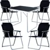 5-tlg. Camping Set Campingtisch 4 x Campingstuhl Klappstuhl Produktbild-Vorschau 1