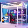 Łóżko piętrowe Flieks 140 x 200 cm z biurkiem i funkcją Podgląd zdjęcia produktu 1