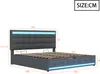 STILVORA Polsterbett 180x200 mit Bettkasten,Hydraulisch Produktbild-Vorschau 7