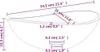 A diagram showing the dimensions of a sink. Anteprima dell’immagine prodotto