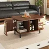 Merax Couchtisch mit Geflochtene Oberfläche, Stauraum mit Produktbild-Vorschau 12
