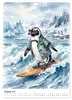 Coole Pinguine (Wandkalender 2027 DIN A4 hoch), CALVENDO Produktbild-Vorschau 3