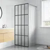 vidaXL Sprchová zástena pre sprchovací kút Matné Náhľad obrázku produktu 2