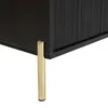 AX LIVING Schwarze Sideboard Benvie 104 cm – Glas & Produktbild-Vorschau 6