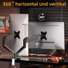 Monitorhalterungen, Doppel-Monitorhalterung, VESA 75/100, Produktbild-Vorschau 6
