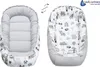 Babynest, Reisebett, Babynestchen, 100x60x15, Mint Zoo mit Produktbild-Vorschau 6