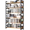 Regał Na Książki Wysoki Szafka Loft Metalowa Rama Styl Podgląd zdjęcia produktu 7