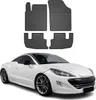 2010-2015 Peugeot RCZ Tapis de sol en caoutchouc noir 4 pcs Voir les images du produit 1