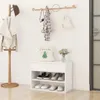 vidaXL Schuhbank Weiß 60x30x45 cm Holzwerkstoff Produktbild-Vorschau 8
