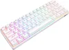 A white mechanical keyboard with RGB lighting. Náhled obrázku produktu