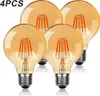 Edison Vintage Glühbirne, 4 Pcs G80 Globe Gluehbirne Produktbild-Vorschau 1