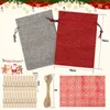 Jayseuw 24 calendari dell'Avvento da riempire, sacchetti in Anteprima dell’immagine prodotto 3