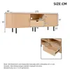 Merax TV Lowboard Rundform mit Rollo-Tür, TV-Schrank mit Produktbild-Vorschau 7