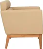 Beiger Clubsessel Relax 1-Sitzer Designer Sessel Wohnzimmer Produktbild-Vorschau 1