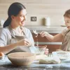 2er Set Leinentuch Brot Backen Gärkorb Bäckerleinen 25cm Produktbild-Vorschau 7