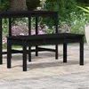 vidaXL Zahradní lavice černá 109x44x45 cm z masivního Náhled obrázku produktu 3