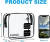 Aucuu Transparente Kulturtasche 2er Set PVC Produktbild-Vorschau 2