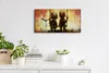 Wanduhr Bürouhr Leinwand Bild 60x30 Foto Paar unter Baum Produktbild-Vorschau 3