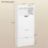 Yaheetech Schuhschrank Schuhkipper mit 4 Klappen, 17 cm Produktbild-Vorschau 3