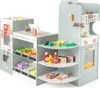 A wooden toy grocery store playset with various accessories. Podgląd zdjęcia produktu
