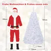 GOPLUS 180 cm Künstlicher Weihnachtsbaum, Weißer Tanne Produktbild-Vorschau 5