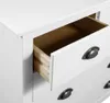 vidaXL Sideboard Hill Weiß 79x40x80 cm Massivholz Kiefer Produktbild-Vorschau 11