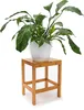 Relaxdays Bambushocker, HxBxT:40x28x32cm, aus Holz, Produktbild-Vorschau 1