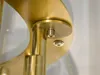 Luxusný jedálenský stôl ACHIM - dymové sklo / zlatý Náhľad obrázku produktu 20
