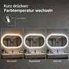 ZMH badkamerspiegel met verlichting, LED badspiegel, lamp, Productafbeelding-voorbeeld 3