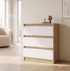 Moderne Kommode  mit 3 Schubladen | Weißer Beistellschrank Produktbild-Vorschau 6