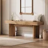 Banco d'ingresso in legno lungo 120 cm, panche da interno Anteprima dell’immagine prodotto 6