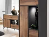 Komodee, Vitrine Schrank Orvieto, Eiche/Anthrazit, Breite Produktbild-Vorschau 7