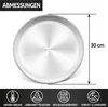 Herogo Pizzablech Edelstahl 4er Set 30 cm rund zum Backen Produktbild-Vorschau 6