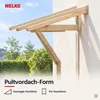 Holz Vordach 120x205 cm Haustürüberdachung Pultdach Produktbild-Vorschau 11