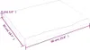 vidaXL Plan de toilette 60x50x(2-4) cm Bois massif non Voir les images du produit 8
