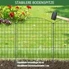 XMTECH Teichzaun Gartenzaun Metall Steckzaun Hundezaun mit Produktbild-Vorschau 6