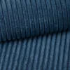 A close-up view of blue corduroy fabric. Náhľad obrázku produktu