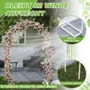 UISEBRT Weiß Rosenbogen aus Metall stabil Gartenbogen Produktbild-Vorschau 4