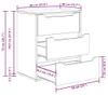 vidaXL Credenza VISNES rovere Sonoma 60x40x73 cm Materiale Anteprima dell’immagine prodotto 8