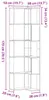 vidaXL Libreria ad angolo 5 ripiani Bianco 50x50x179 cm Anteprima dell’immagine prodotto 8