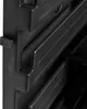 A close-up view of the interlocking plastic structure of storage boxes, likely for a workshop or garage organization system. Produktbild-Vorschau