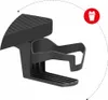 A black car cup holder with a carbon fiber texture on its top surface. Anteprima dell’immagine prodotto