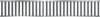 A close-up, straight-on view of a metal grate or drain cover, divided into two sections. Anteprima dell’immagine prodotto