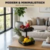 eluno 2-stöckige eckige Obstetagere / Brotkorb, Obstschale, Produktbild-Vorschau 3
