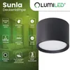 LUMILED Aufbauleuchte Tuba GX53 LED Spot Rund Schwarz Produktbild-Vorschau 14