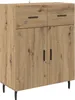 vidaXL Artisan dubový příborník 69,5 x 34 x 90 cm materiál Náhled obrázku produktu 2