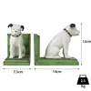Moritz Lot de 2 serre-livres chien terrier blanc 7,5 x 14 x Voir les images du produit 3