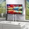 A modern living room with a large TV on a stand, overlooking a scenic mountain landscape. Anteprima dell’immagine prodotto