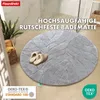 Badematte Maris Runder Badteppich aus weicher Mikrofaser Produktbild-Vorschau 7
